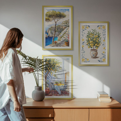 Set tablouri decorative Picturi cu lămâi de mare