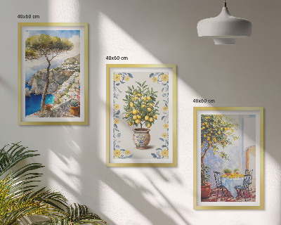 Set tablouri decorative Picturi cu lămâi de mare