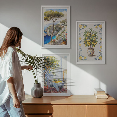 Set tablouri decorative Picturi cu lămâi de mare