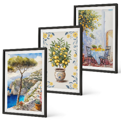 Set tablouri decorative Picturi cu lămâi de mare