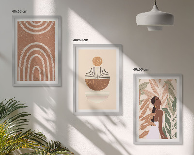 Set tablouri pentru dormitor Modele și geometrie elegante ale plantelor