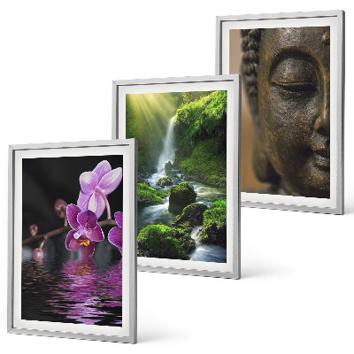 Set tablouri pentru dormitor Flori cascadă Buddha stâncă Zen