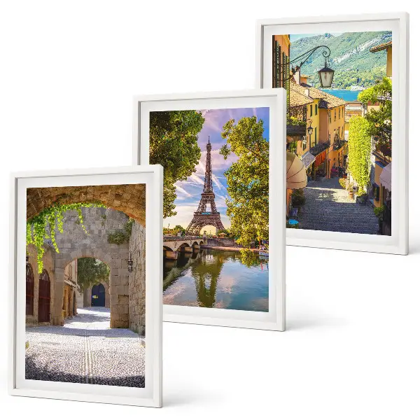 Set tablouri pentru dormitor cu grafica Străzile arhitecturii Eiffel