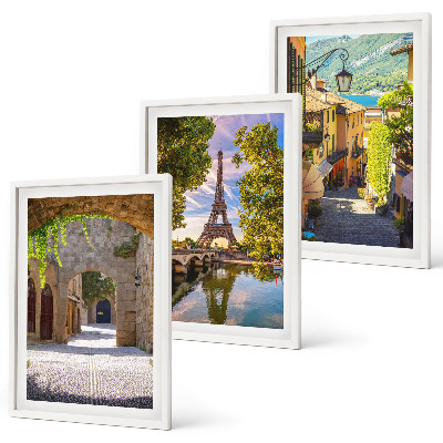 Set tablouri pentru dormitor Străzile arhitecturii Eiffel