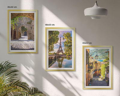 Set tablouri pentru dormitor Străzile arhitecturii Eiffel