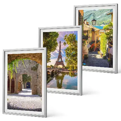 Set tablouri pentru dormitor cu grafica Străzile arhitecturii Eiffel