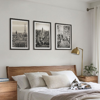 Set tablouri decorative Vederi Paris New York scări