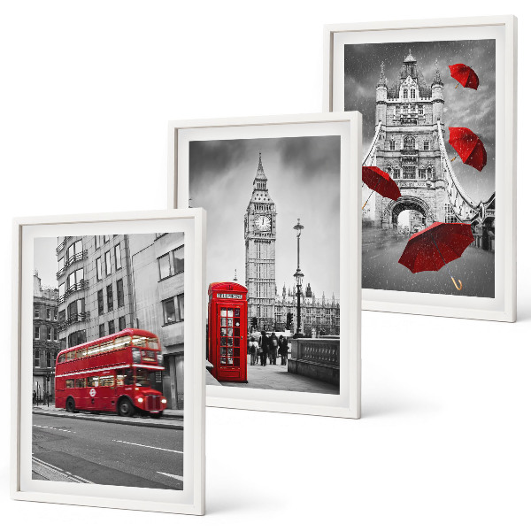 Set tablouri pentru dormitor Red Accents Londra