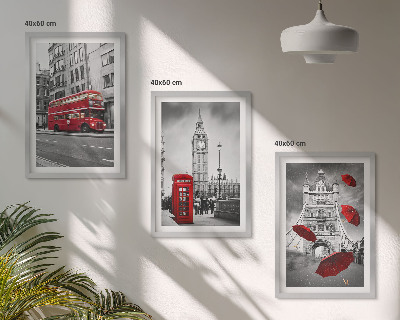 Set tablouri pentru dormitor Red Accents Londra