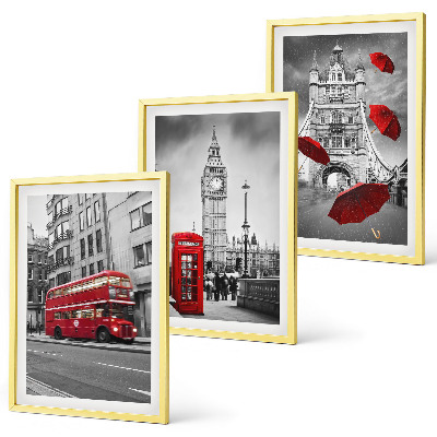 Set tablouri pentru dormitor Red Accents Londra