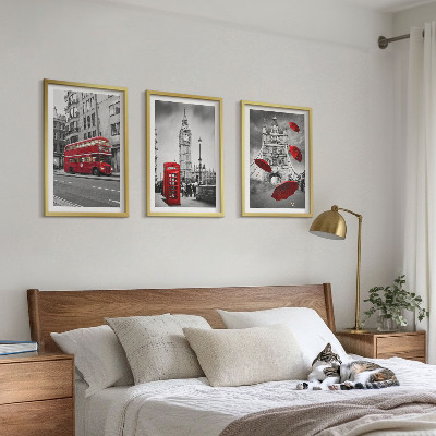 Set tablouri pentru dormitor Red Accents Londra