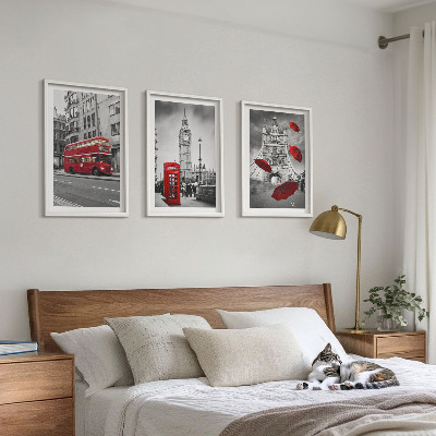 Set tablouri pentru dormitor Red Accents Londra