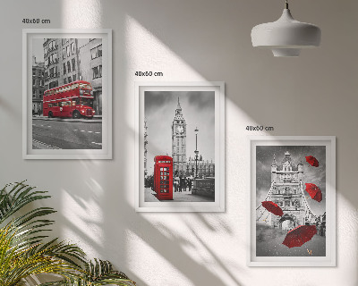 Set tablouri pentru dormitor Red Accents Londra