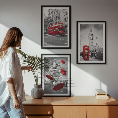 Set tablouri pentru dormitor Red Accents Londra