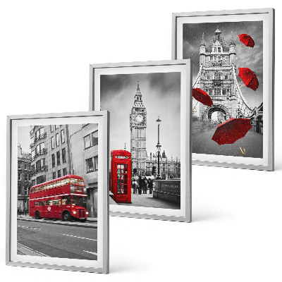 Set tablouri pentru dormitor Red Accents Londra