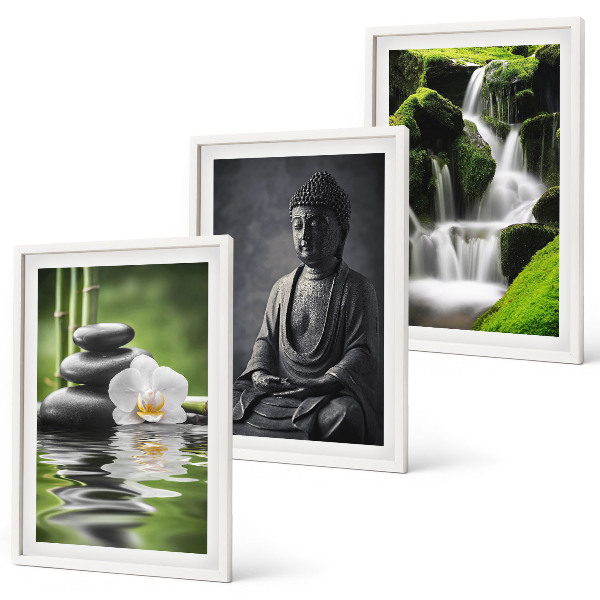Set tablouri pentru dormitor Picturi relaxante în apă ZEN