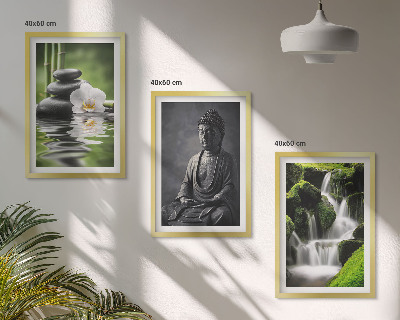 Set tablouri pentru dormitor Picturi relaxante în apă ZEN