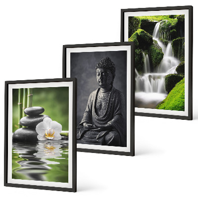 Set tablouri pentru dormitor Picturi relaxante în apă ZEN