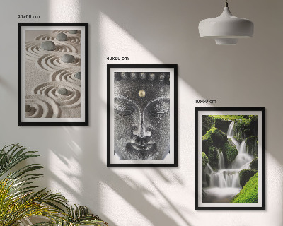 Set tablouri decorative Pacea pietrelor din cascada Buda Zen