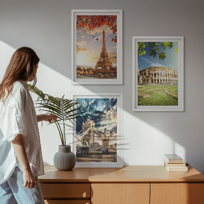 Set tablouri decorative Monumente ale Europei