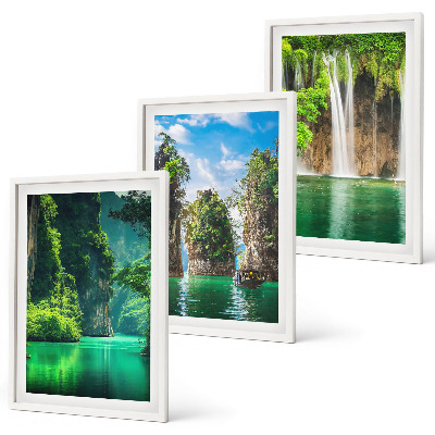 Set tablouri pentru dormitor Peisaje verzi, cascade