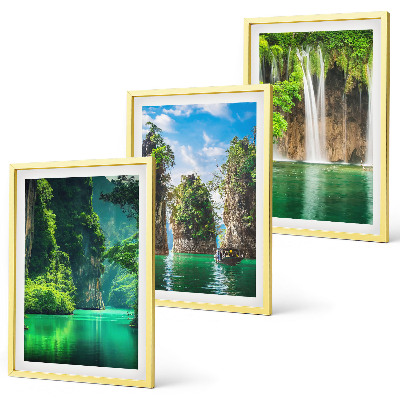 Set tablouri pentru dormitor Peisaje verzi, cascade