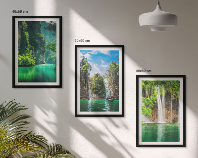 Set tablouri pentru dormitor Peisaje verzi, cascade