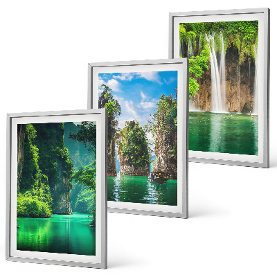 Set tablouri pentru dormitor Peisaje verzi, cascade