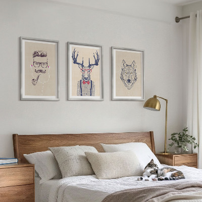Set tablouri decorative Portrete elegante de animale