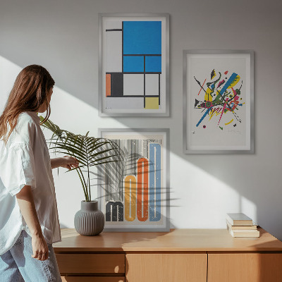 Set tablouri decorative Geometrie modernă abstractă