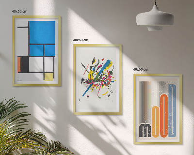 Set tablouri decorative Geometrie modernă abstractă