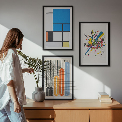 Set tablouri decorative Geometrie modernă abstractă