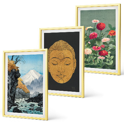 Set tablouri pentru dormitor Natura japoneză cultura japandi