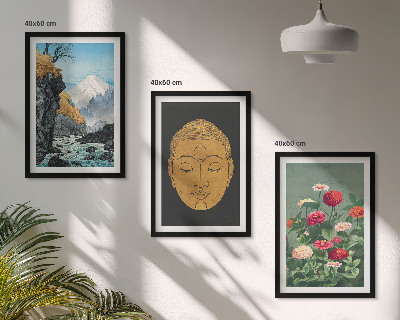Set tablouri pentru dormitor Natura japoneză cultura japandi