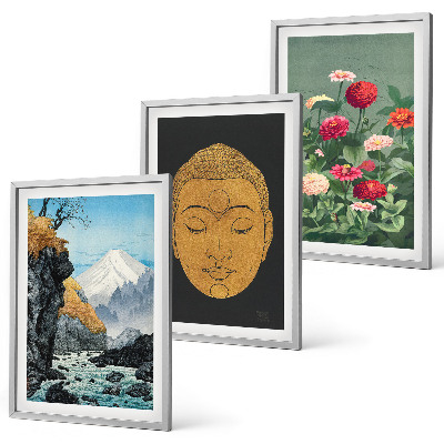 Set tablouri pentru dormitor Natura japoneză cultura japandi