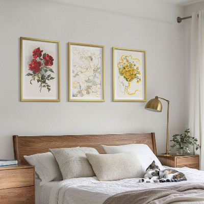 Set tablouri decorative Trandafiri roșii albe
