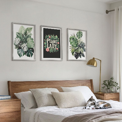 Set tablouri pentru dormitor Plante tropicale Plant Lady