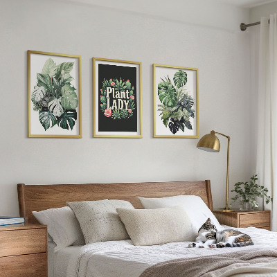 Set tablouri pentru dormitor Plante tropicale Plant Lady