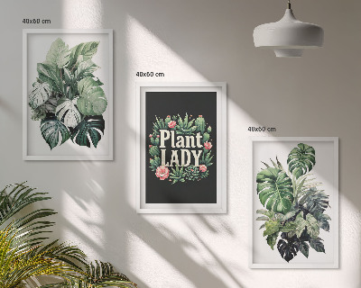 Set tablouri pentru dormitor Plante tropicale Plant Lady