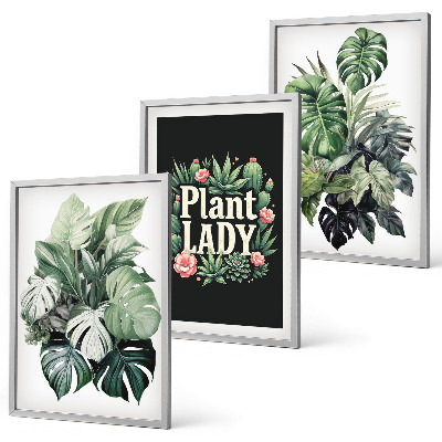 Set tablouri pentru dormitor Plante tropicale Plant Lady