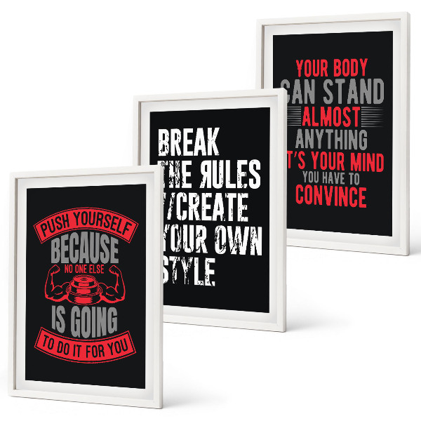 Set tablouri decorative Motivație, instruire, dezvoltare personală