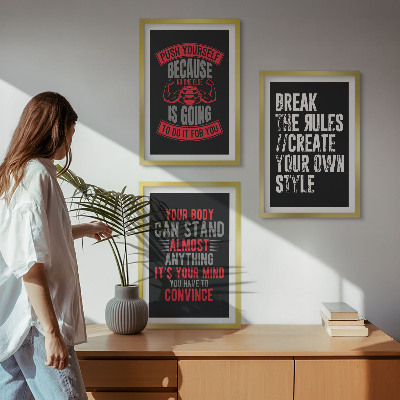Set tablouri decorative Motivație, instruire, dezvoltare personală