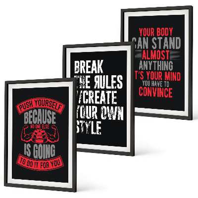 Set tablouri decorative Motivație, instruire, dezvoltare personală