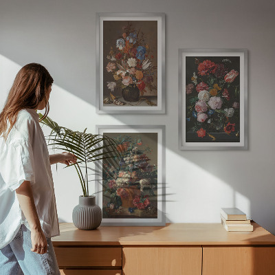 Set tablouri decorative Compoziții de flori în vaze