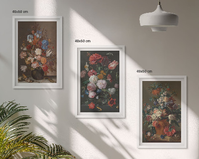 Set tablouri decorative Compoziții de flori în vaze