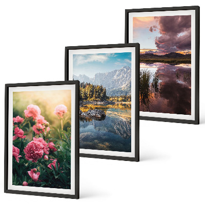 Set tablouri pentru dormitor Flori grădină munți apă