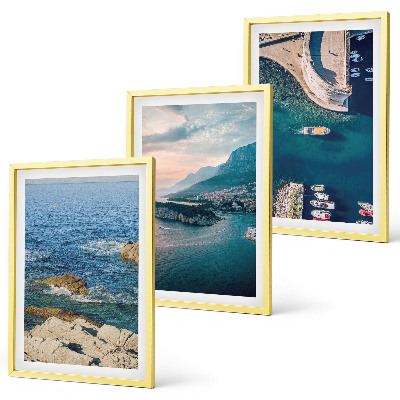 Set tablouri decorative Vederi la mare, stânci, porturi
