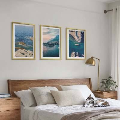 Set tablouri decorative Vederi la mare, stânci, porturi