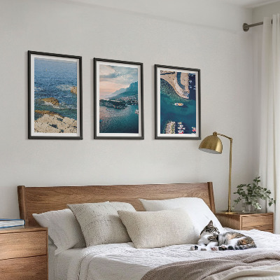 Set tablouri decorative Vederi la mare, stânci, porturi