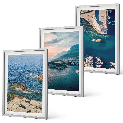 Set tablouri decorative Vederi la mare, stânci, porturi
